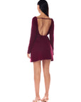 Aliana Dress Burgundy