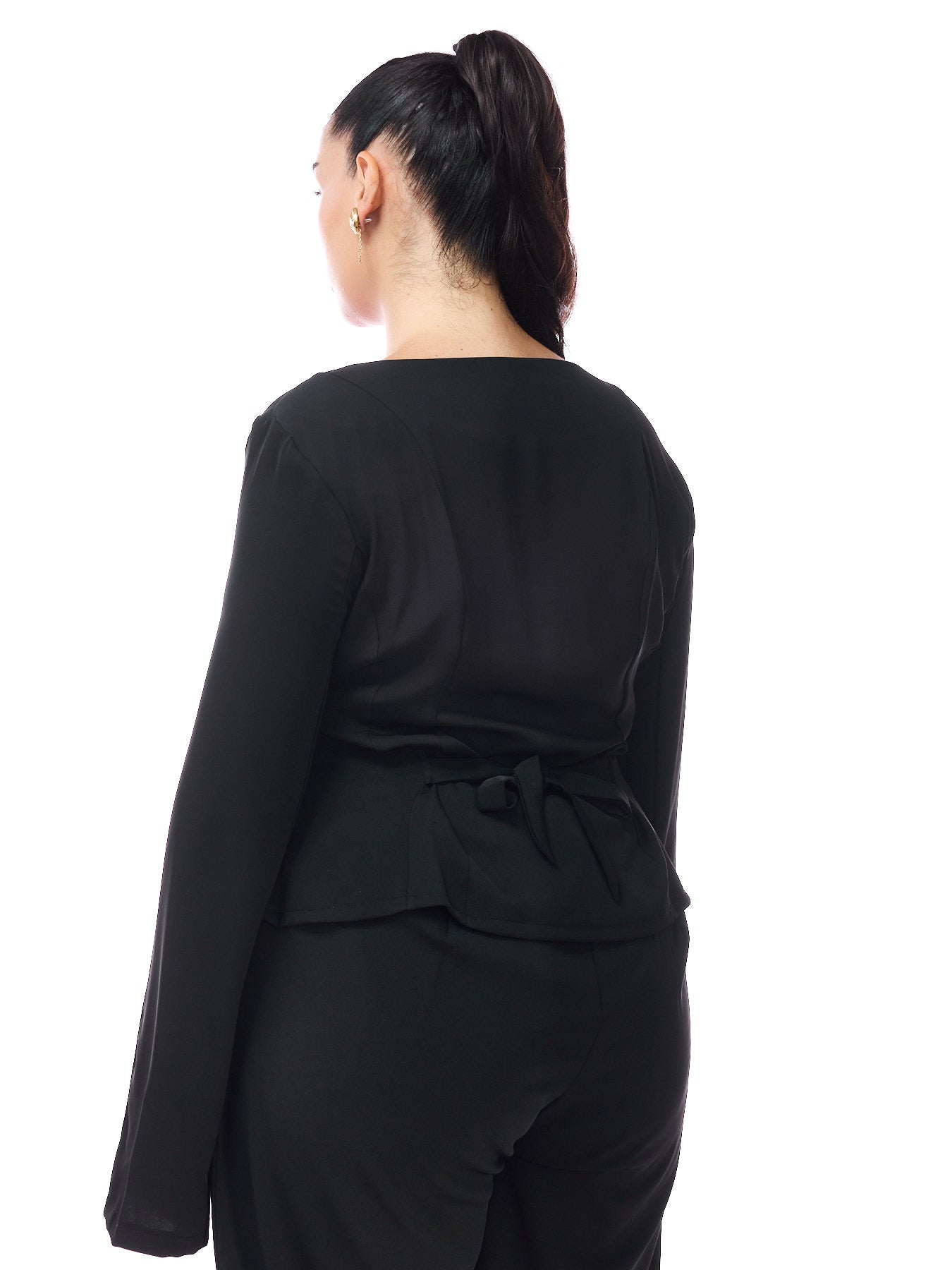 Kourtney Tailored Top Black
