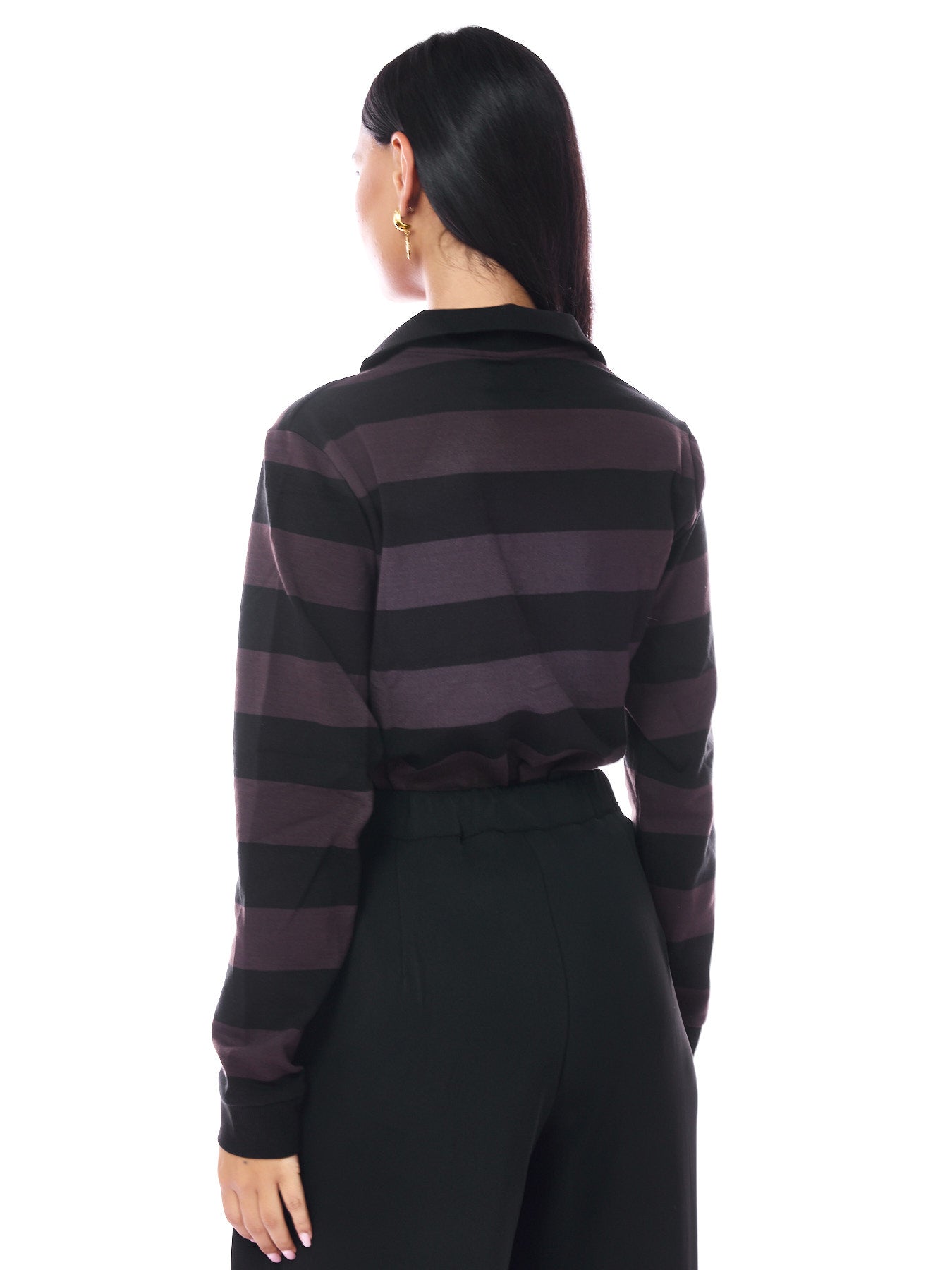 Polo Shirt Brown Stripes