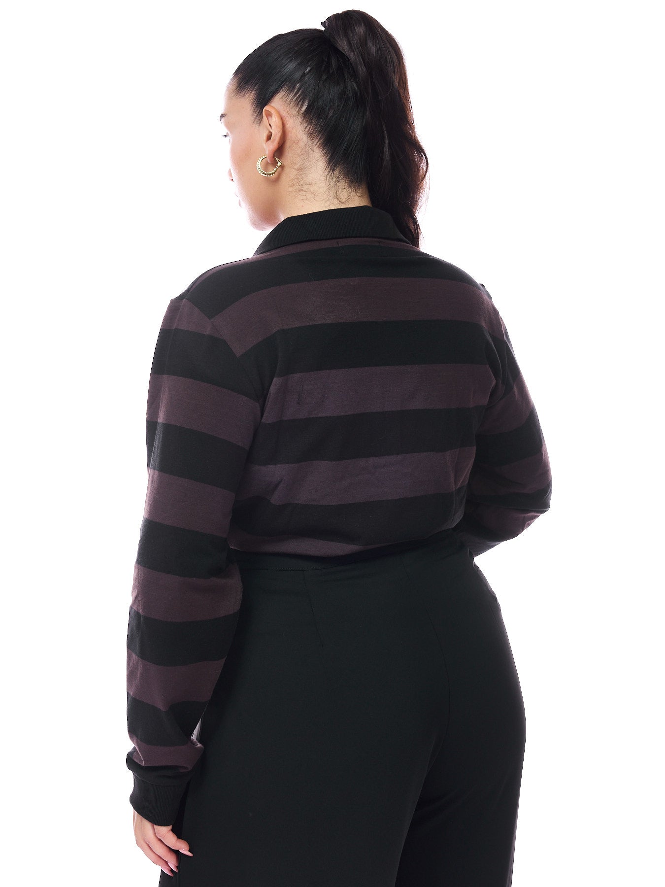 Polo Shirt Brown Stripes