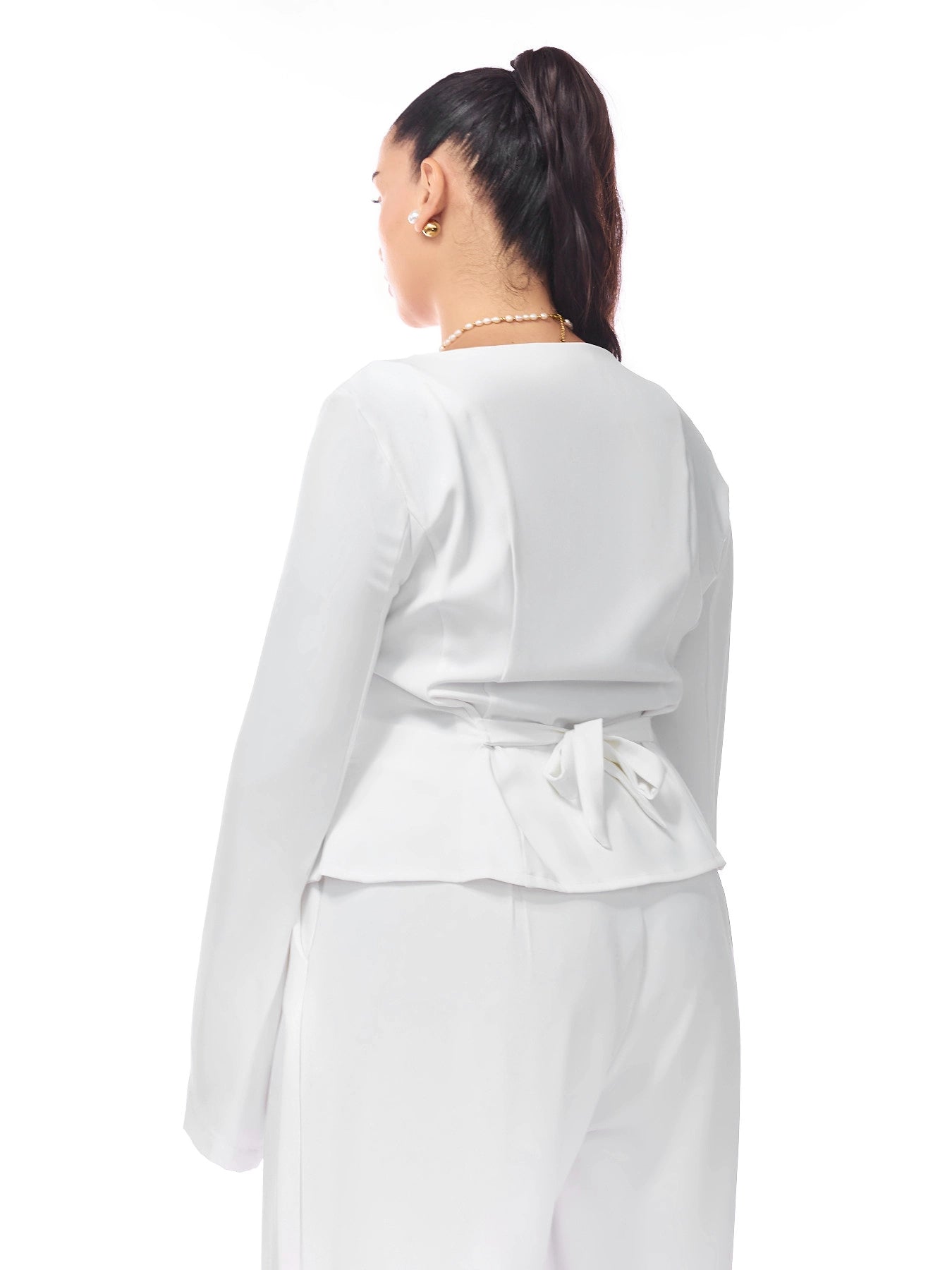 Kourtney Tailored Top  White
