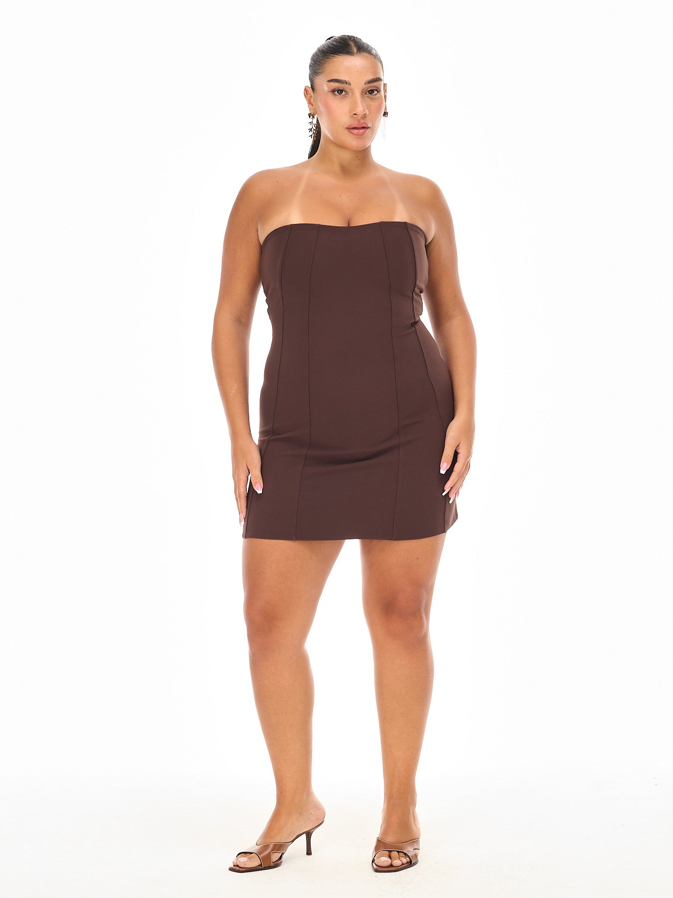 Simon Dress Brown